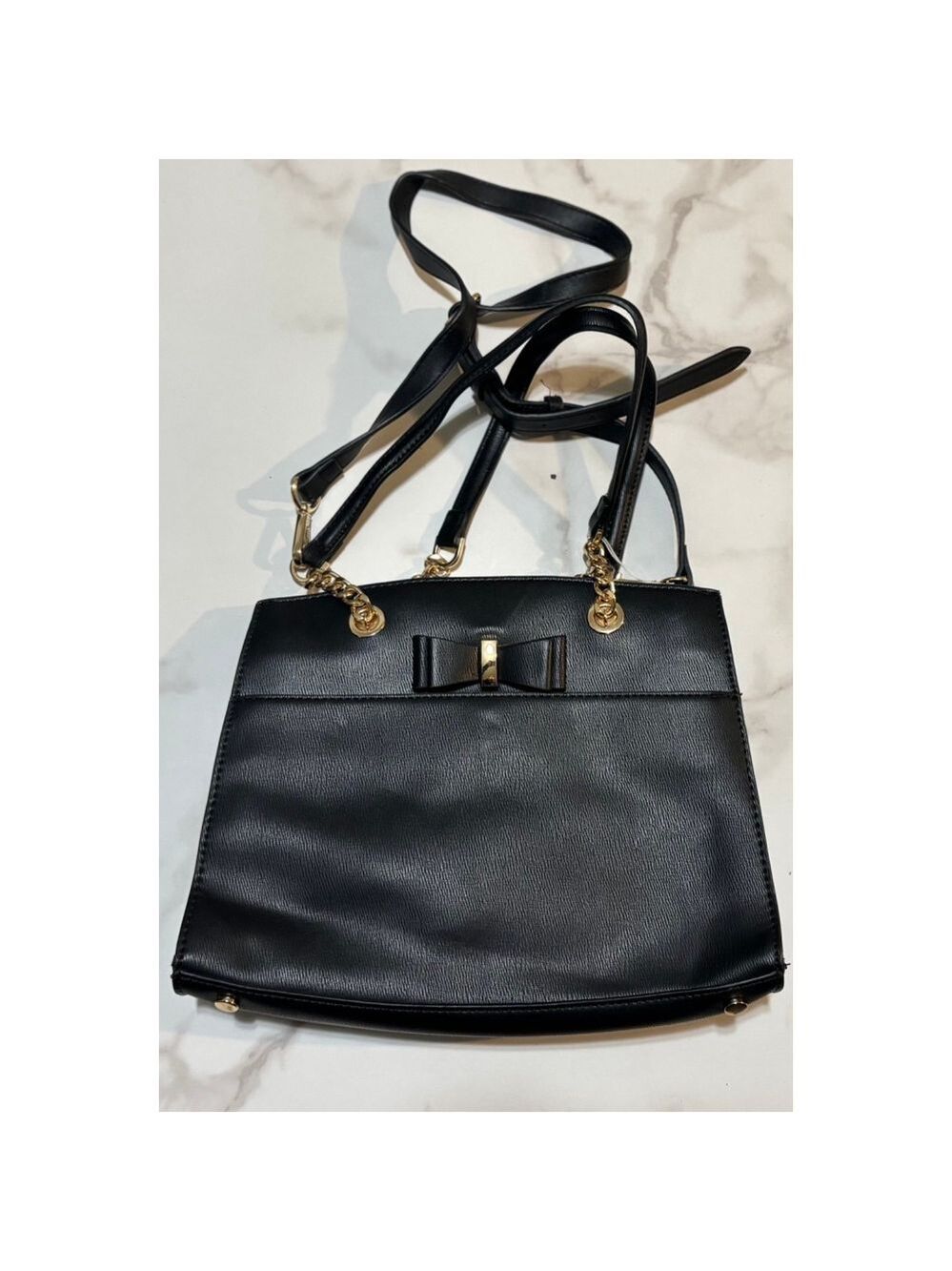 Miztique Vegan Leather Satchel Bag with Bow